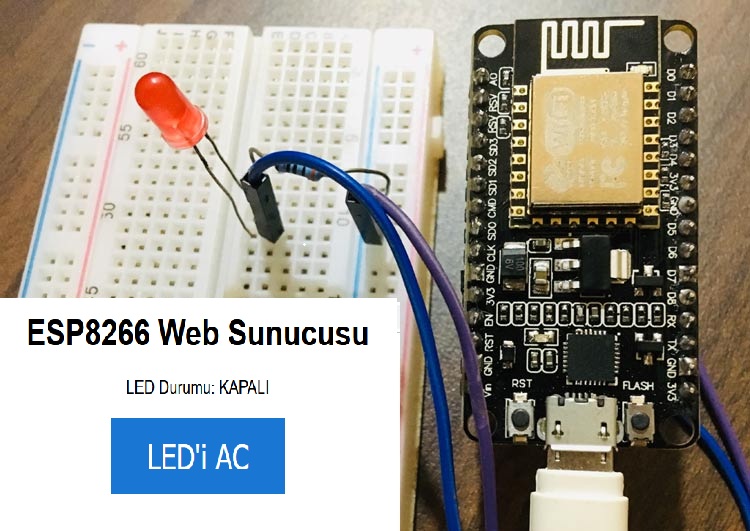 web server aç kapa butonu